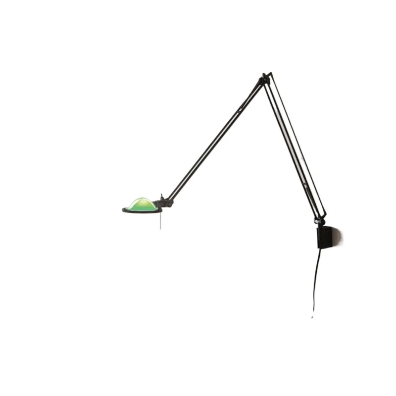 

Modern minimalist living room, mechanical rocker arm wall lamp next to sofa, bedroom bedside study lamp