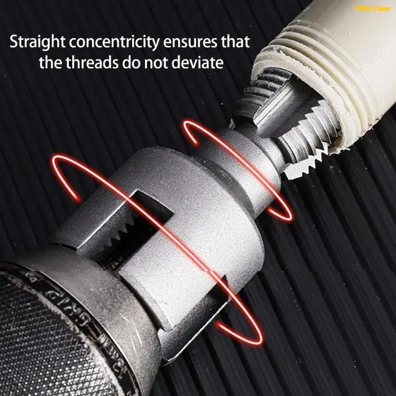 U1JB 3/4'' Water Pipe Inner Hole Opener Electric Drill Hexagonal Tappings Tool Plastic Pipe Internal Thread Openers