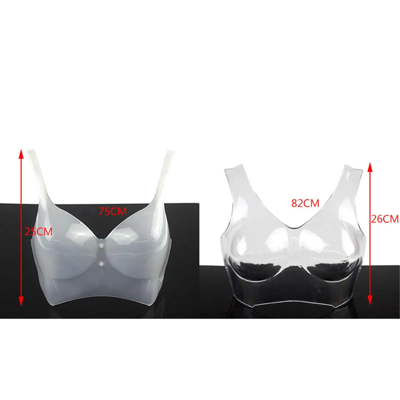 Portable Bra Display Stand with Stable Base for Lingerie Boutique Countertop Showcase