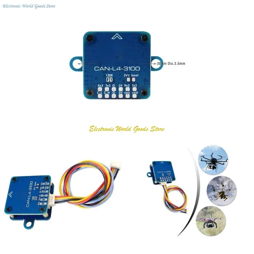 

A3PD 1 Set CAN-L4-3100 Geomagnetic Sensors Offering Accurate Data Collection Model Aircraft Controller Hardware Development