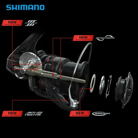 2024 NY SHIMANO VANFORD Spinnrulle 2500/3000-serien MGL Rotorhus LÅNG SLAGLAG Spole Sötvatten Saltvatten 6 best sales Shimano reservspole - №4