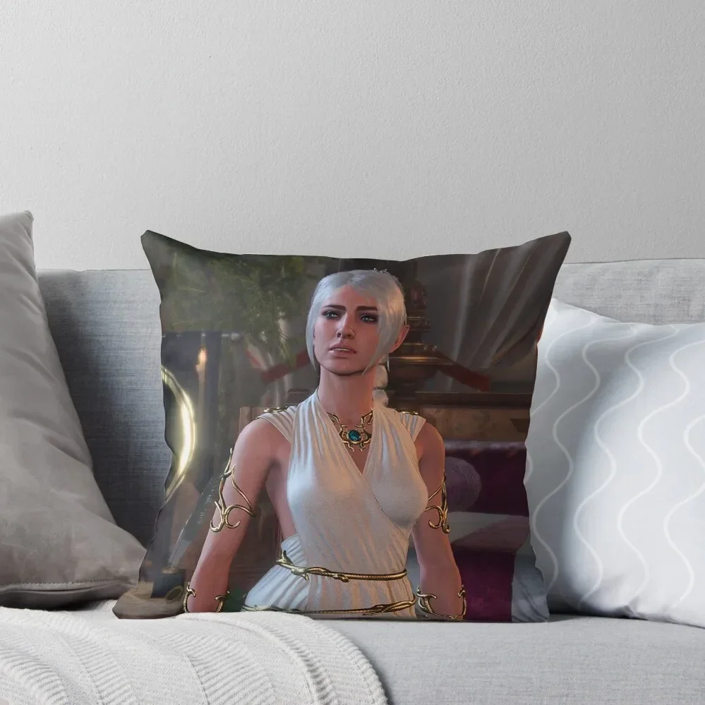 Shadowheart Cleric Adventurer in evening gown Throw Pillow Sitting Cushion Luxury Cushion Cover Throw Pillow Covers pillow