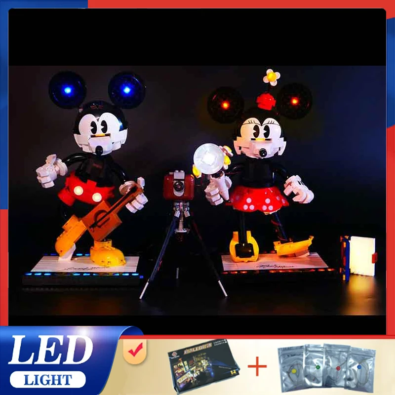 Universelles Beleuchtungsset für Lego 43179 Maus (nur LED-Licht, ohne Blockmodell) Flexible und helle Beleuchtungslösung