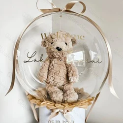 DIY Gift Balloon Custom Balloon Decal Personalised Bubble Ballon Baby Shower Wedding Decor New Born Gift Idea Birthday Globos
