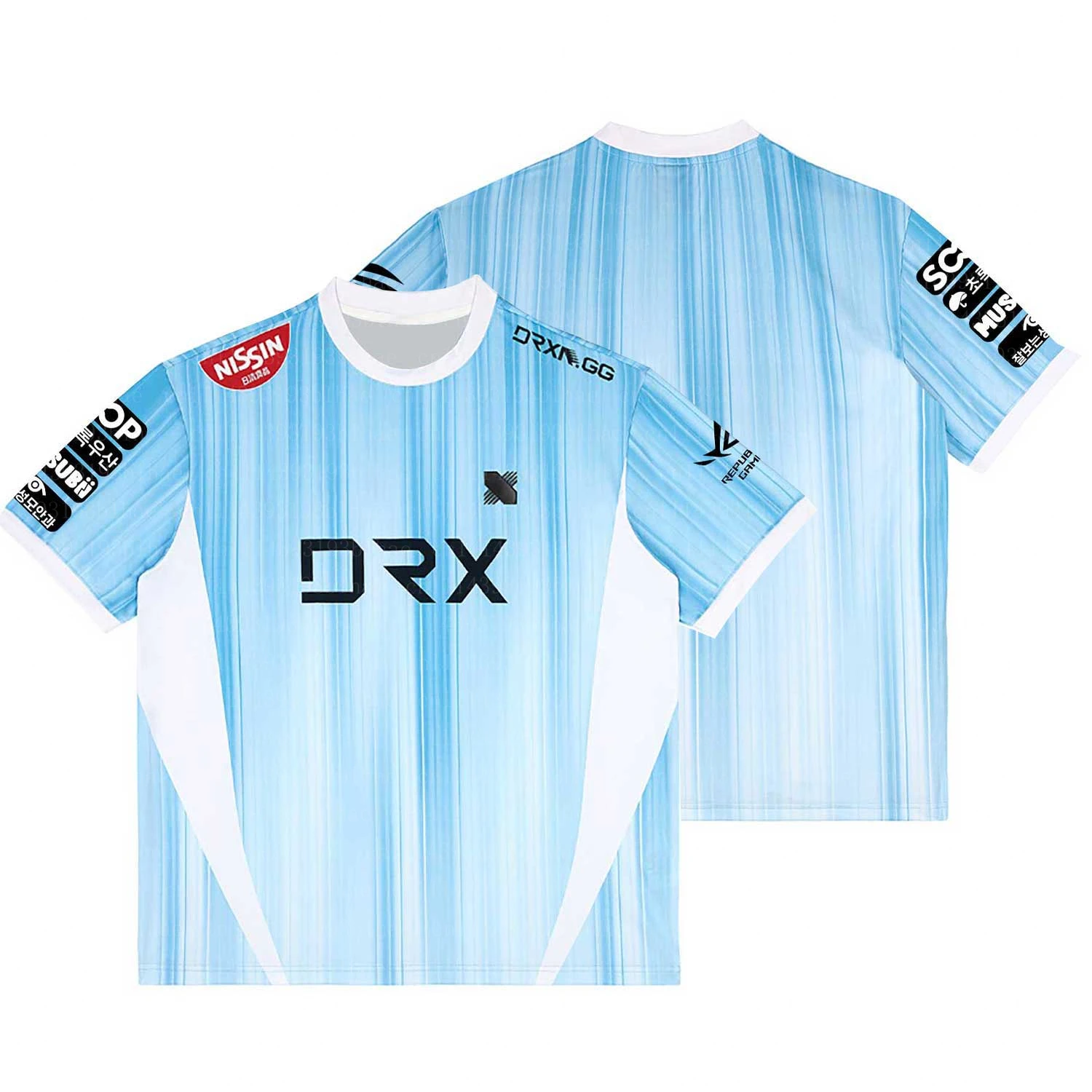 Camiseta de Uniforme del Equipo de Esports LCK 2026 DRX para Hombre, Moda de Verano, Impresión 3D, Manga Corta, Personalizada con ID, para Fans del Juego Coreano