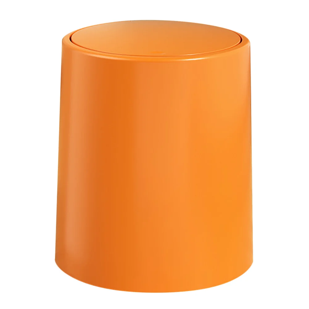 

Thickened Press Lid Trash Can Modern Style Large Opening Garbage Container for Bedroom Kitchen Office Bathroom Compact Spaces