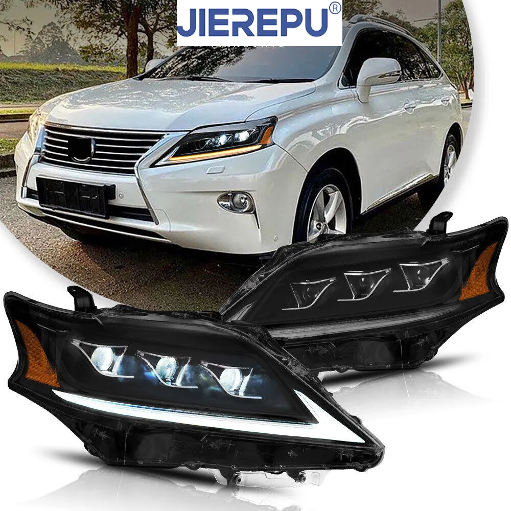 

1 пара светодиодных фар с указателями поворота для Lexus RX 2012-2014 с анимацией запуска-синий DRL