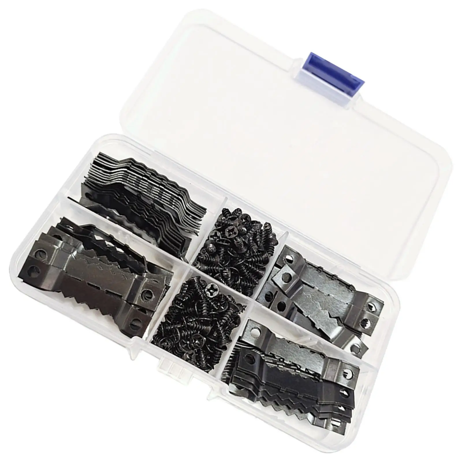 100Pcs Picture Hanger Frame Hanging with Screws Double Sided Accessories Sawtooth Picture Hooks for jewelry Drywall