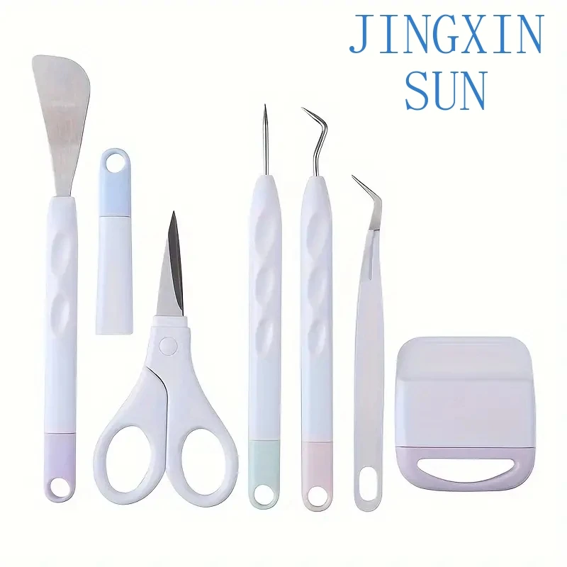 2-In-1 A5 size desktop mini cutter with self-developed Dtf film cutting software with 6-piece craft vinyl weeding tool