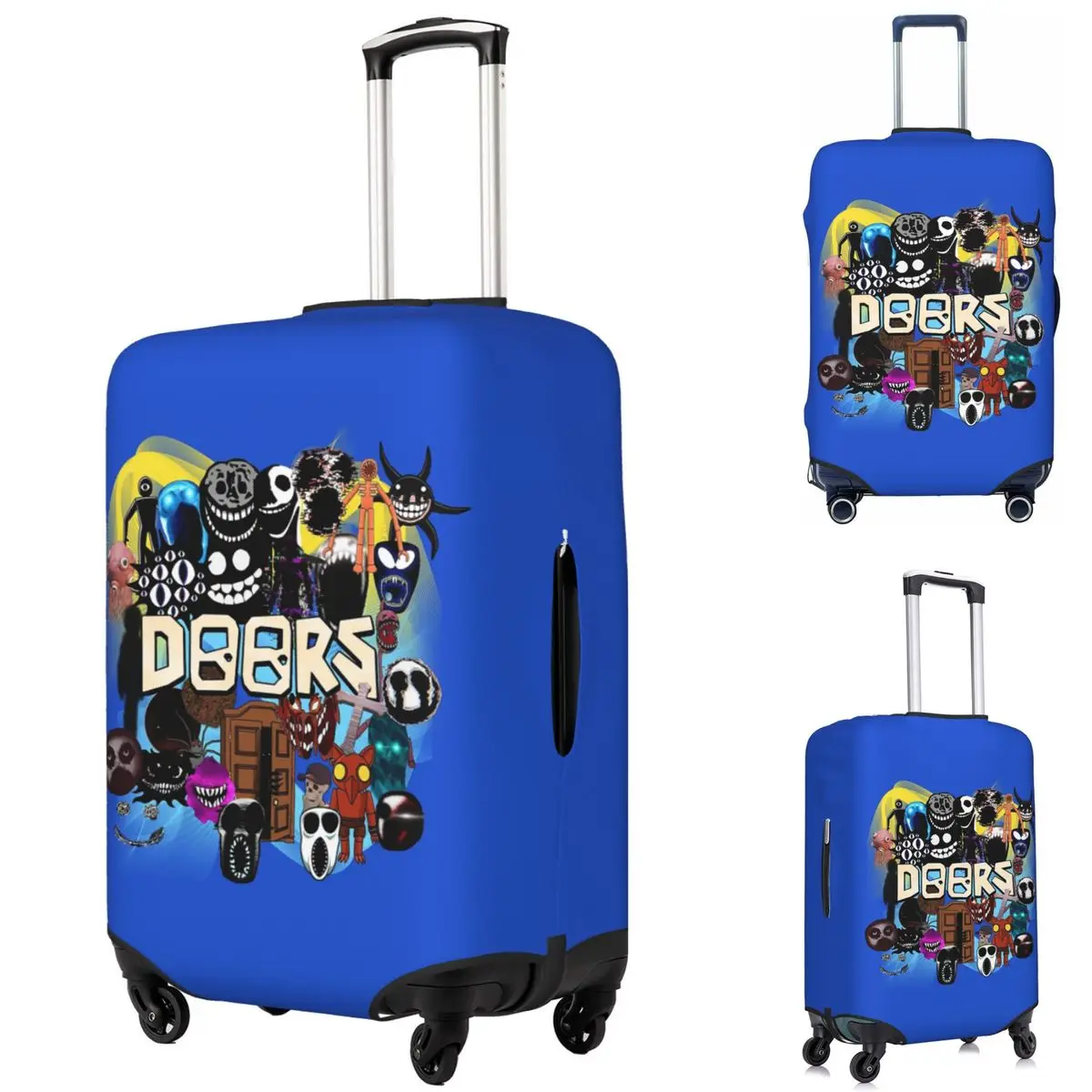 

Doors All The Entities New Doors Game Update Suitcase Cover Protection Elastic Travel Luggage Protector Covers for 18-32 Inch