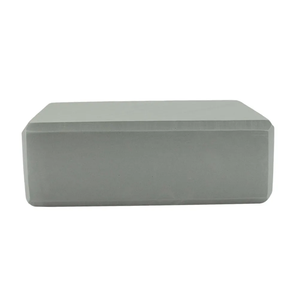 2Pcs Yoga Block Eva High Density Anti-Skid Rectangular Yoga Brick for Pilates Home Studio Grey