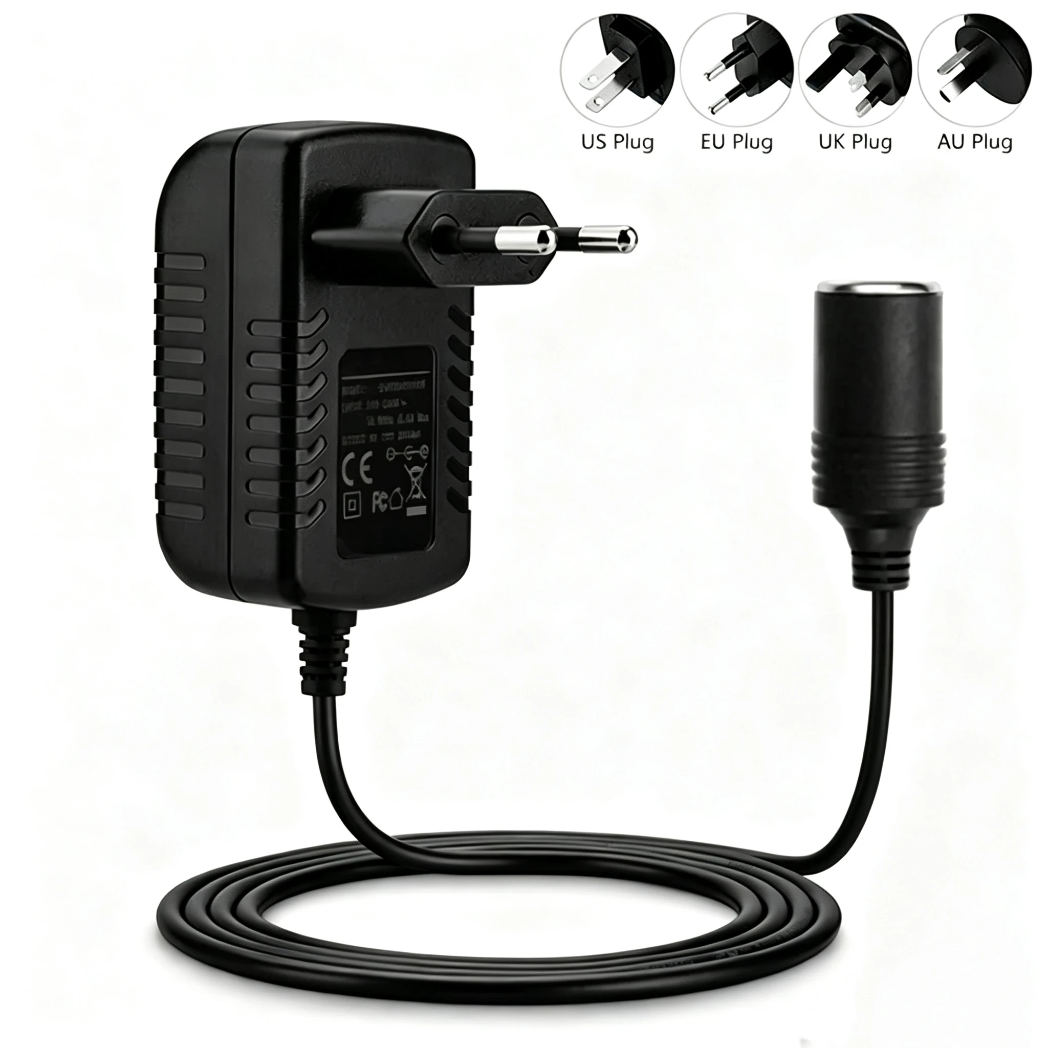 Ac 110v/220v dc 12v 2a para isqueiro do carro adaptador de alimentação soquete 220v para 12 v volts carregador conversor peças para casa