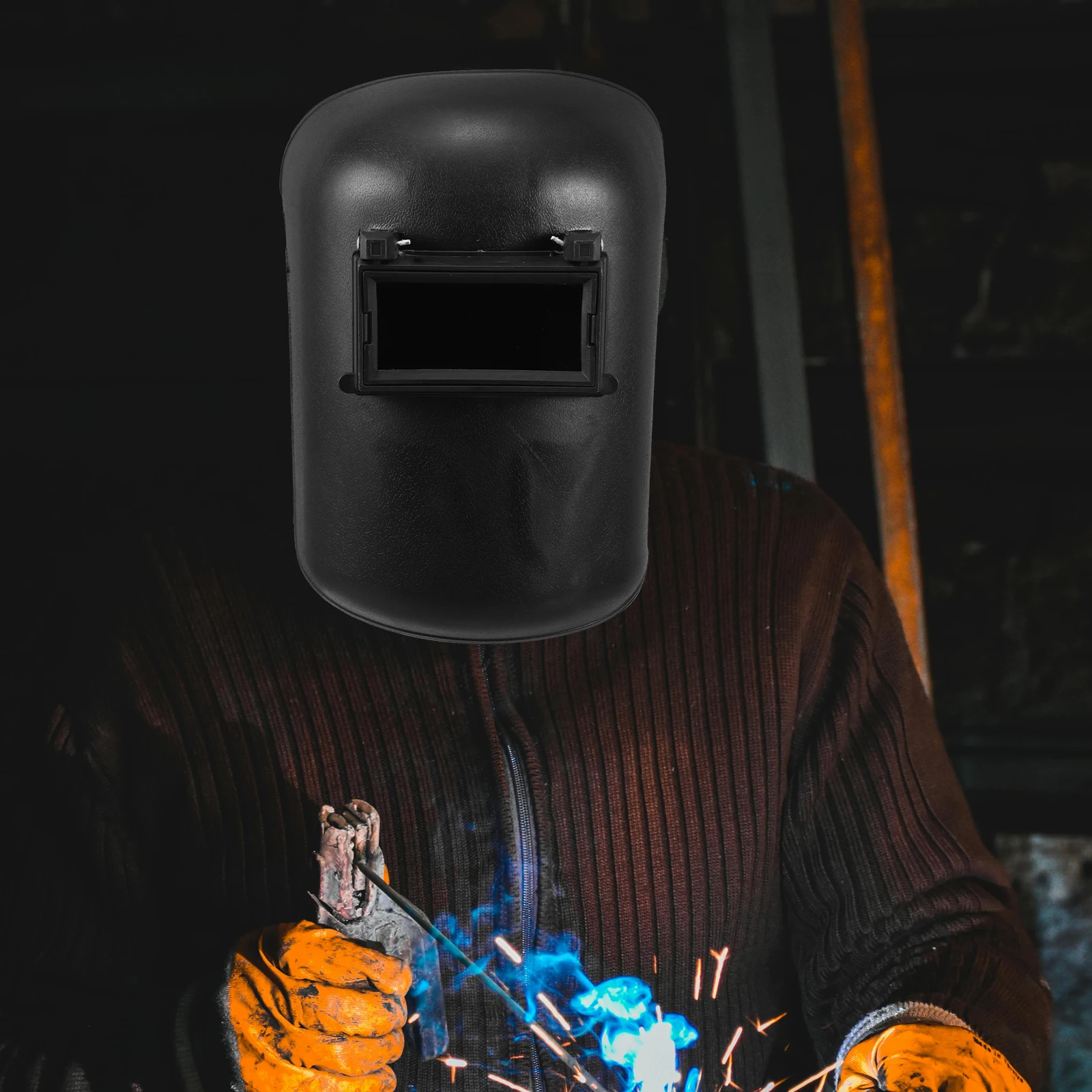 

Electric Welding Mask Flip-Up Lens Auto Darkening For Metal Fiber Lightweight Comfortable Welding Safety Gear Hood