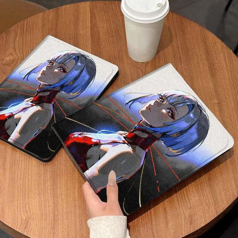 C-Cyberpunk Edgerunners Lucy For Honor Tab Pad MagicPad Tablet 6 7 8 9 10 13 V7 V8 X8a X9a X9 X8 GT GT2 Pro Cover Tablet Case