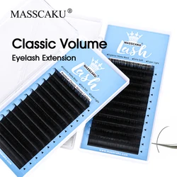 12 Lines 0.07/0.10mm Thickness Faux Mink Lash Extension Individual False Mink Classic Volume Eyelash Supplies for Salon Use