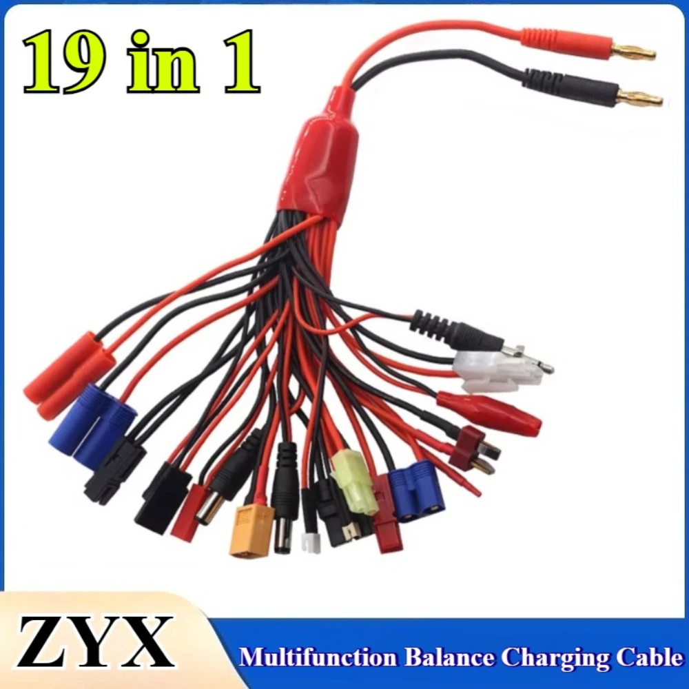 

Multifunctional Lipo Battery 19IN1 19 in 1 Multi Charger Plug Convert Cable Transfer Line RC Accessories For IMAX B6 Charger