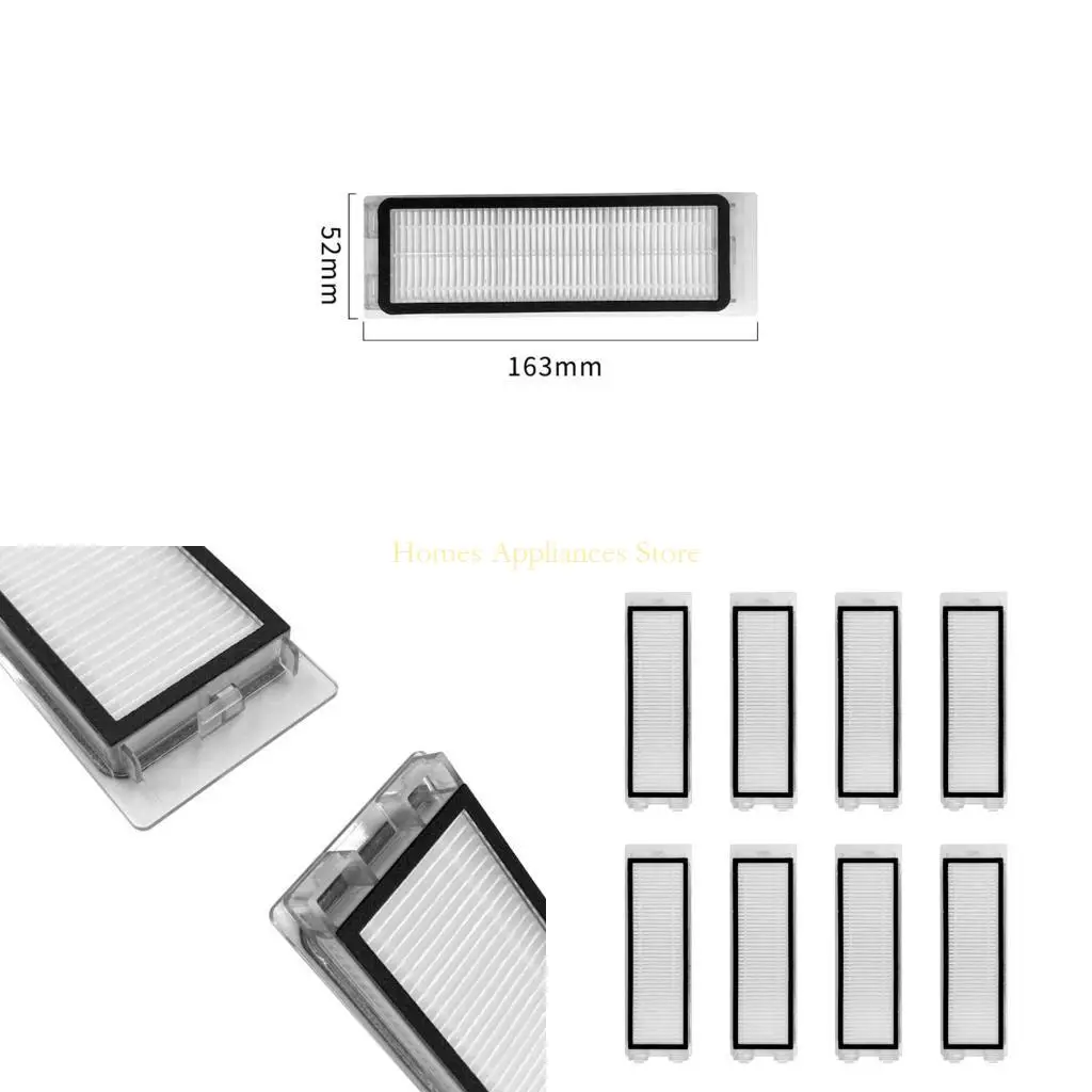 

D0AB 2/4 Pairs HEPA Filters Replacement For P10 Robot Vacuum Cleaner Filters Replace