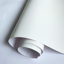 Premium White Matte Vinyl Auto Self Adhesive Film Car Body Wrap Vehicle Foil Sticker Computer Decal Laptop Skin Air Bubble Free