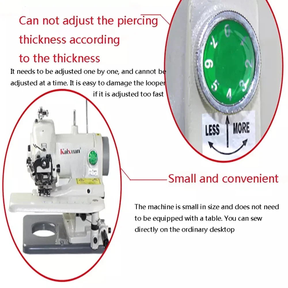 Desktop Blind Stitching Machine Direct Drive Sewing Machine 220V 120W KX500 Household Sewing Machine