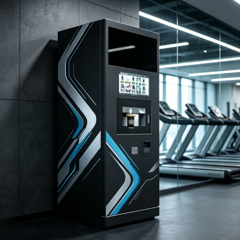 Gym Touchscreen Vending Robot Custom Dual Function Automatic Protein Shake Coffee Maker With UV Sterilization & SDK Interface