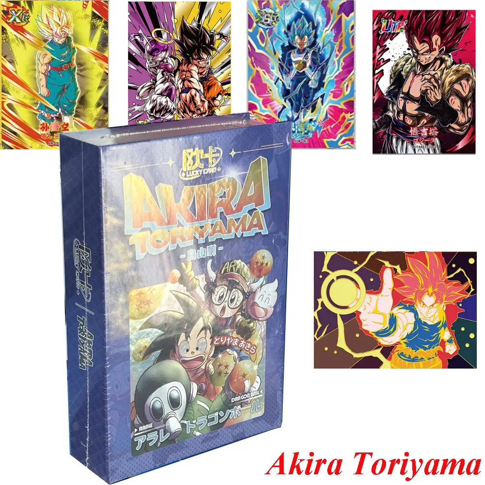 New Dragon Ball Cards Akira toriyama Commemorative Editio Super Saiyan Son Goku Shiny SSP MAX Collection Card Children Gift Toy