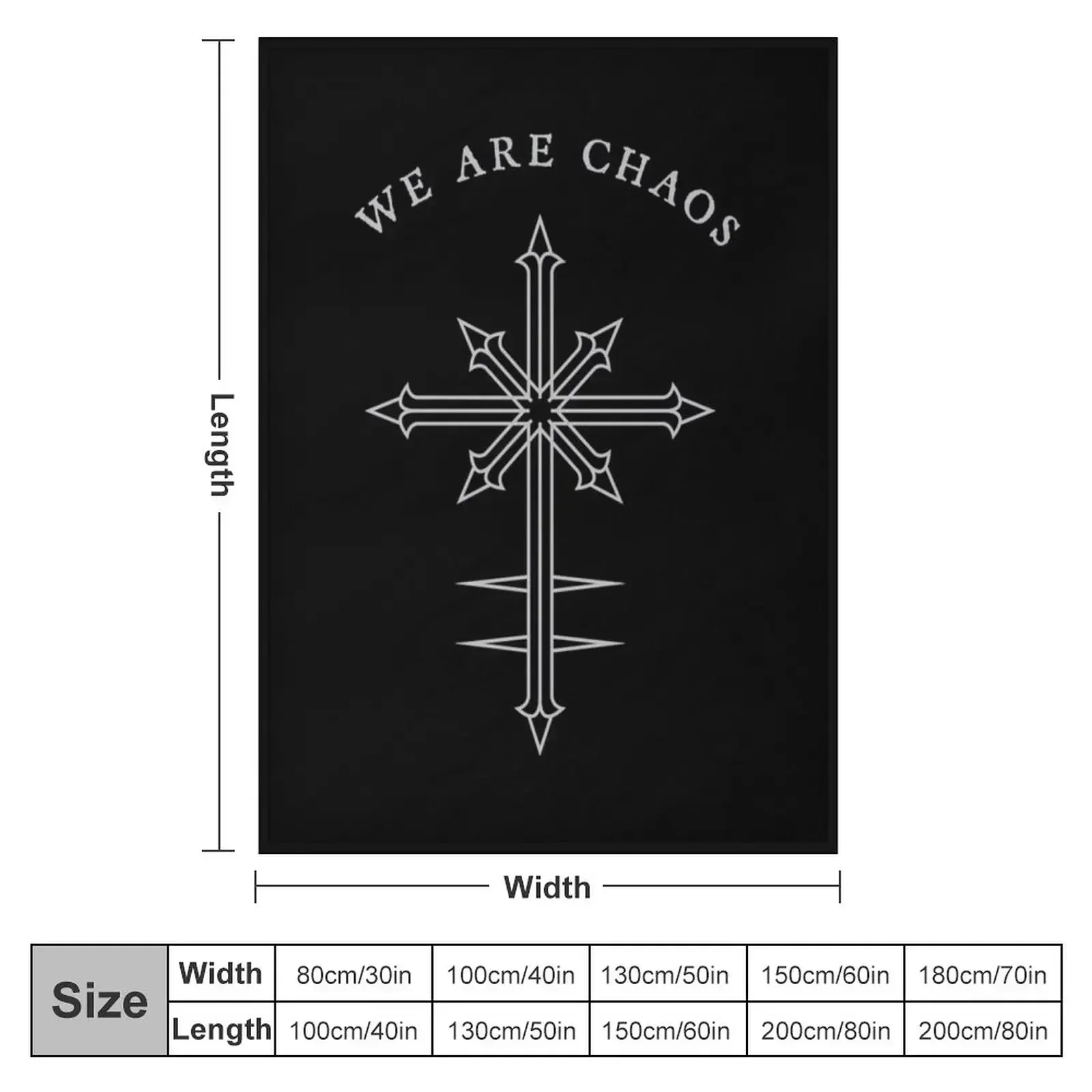 Chaos Cross Throw Blanket couch cozy soft plush fuzzy picnic outdoor blanket