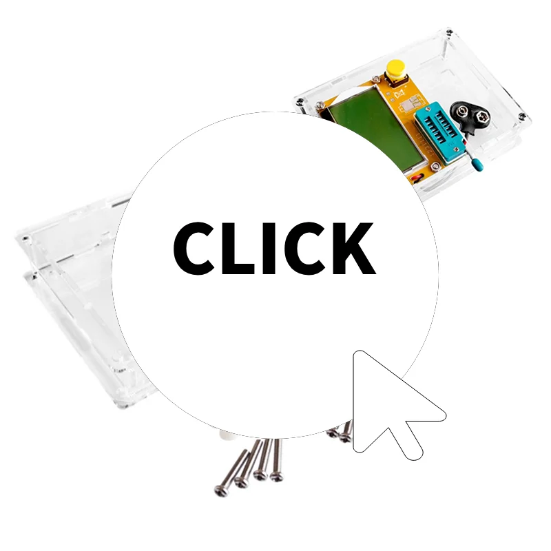 

LCR-T4 Transistor Tester Diode Triode Capacitance Resistance Inductance Multimeter Module Transparent Shield Case