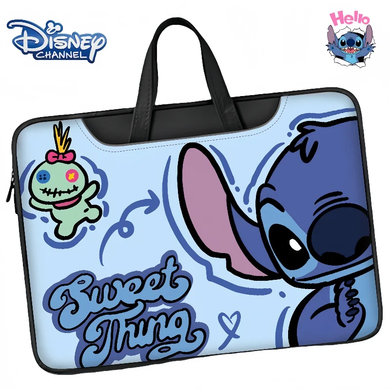 ديزني لطيف غرزة حقيبة لابتوب الكرتون شخصية الموضة 14 بوصة 15.6 بوصة المنقذ لينوفو هواوي أبل حقيبة لابتوب هدية عيد