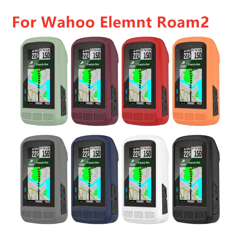 Silicone Protector Case For Wahoo Elemnt Roam2 (WFCC6) Bicycle Computer Cycling Screen Protector Protective Cover Bumper Shell