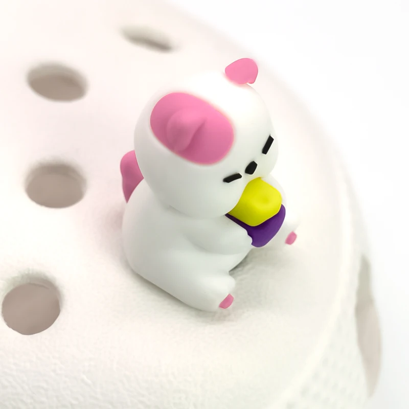 1 Stück 3D-Schuhcharms für Kinder, Panda, Katze, Gans, Koala, Tierpins, Niedliche Schuhaccessoires und Dekorationen für Damen und Herren, Clog-Schnallen – Detail 5