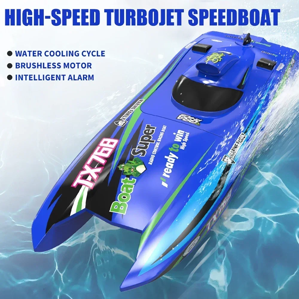 TX768 High-speed Turbojet Speedboat 30km/h 2.4GHz Brushless 2212 Motor Remote Control Speedboat Adult and Children's Toy