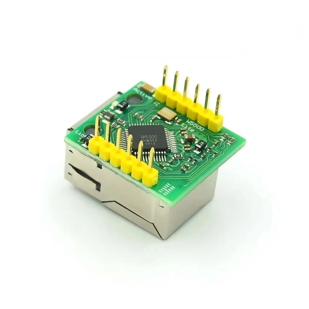 Professional 10/100Mbps W5500 Ethernet Module 3.3V DIY SPI to LAN Converter Multi-functional Network Module Electronics Projects