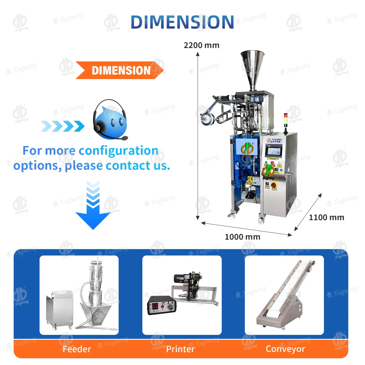 High Speed Automatic Round Corner Granule Back Seal Round Notch Packing Petite  hine With Volume for Salt Spice Snacks