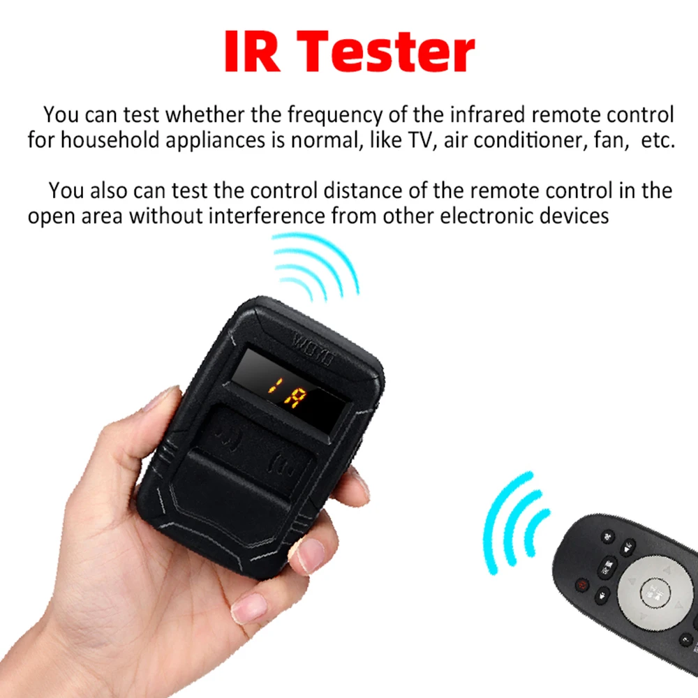 

WOYO 10-1000MHZ PL001 IR Infrared Frequency RF Test Wireless Digital Counter Locksmith Maintenan Car Remote Control Tester Tools