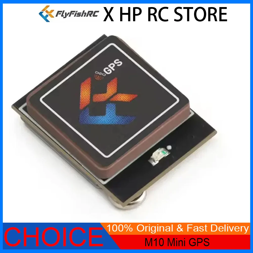 FlyFishRC M10 Mini GPS Module – 10th Gen, Built-in Ceramic Antenna for FPV Freestyle/Long Range Drones