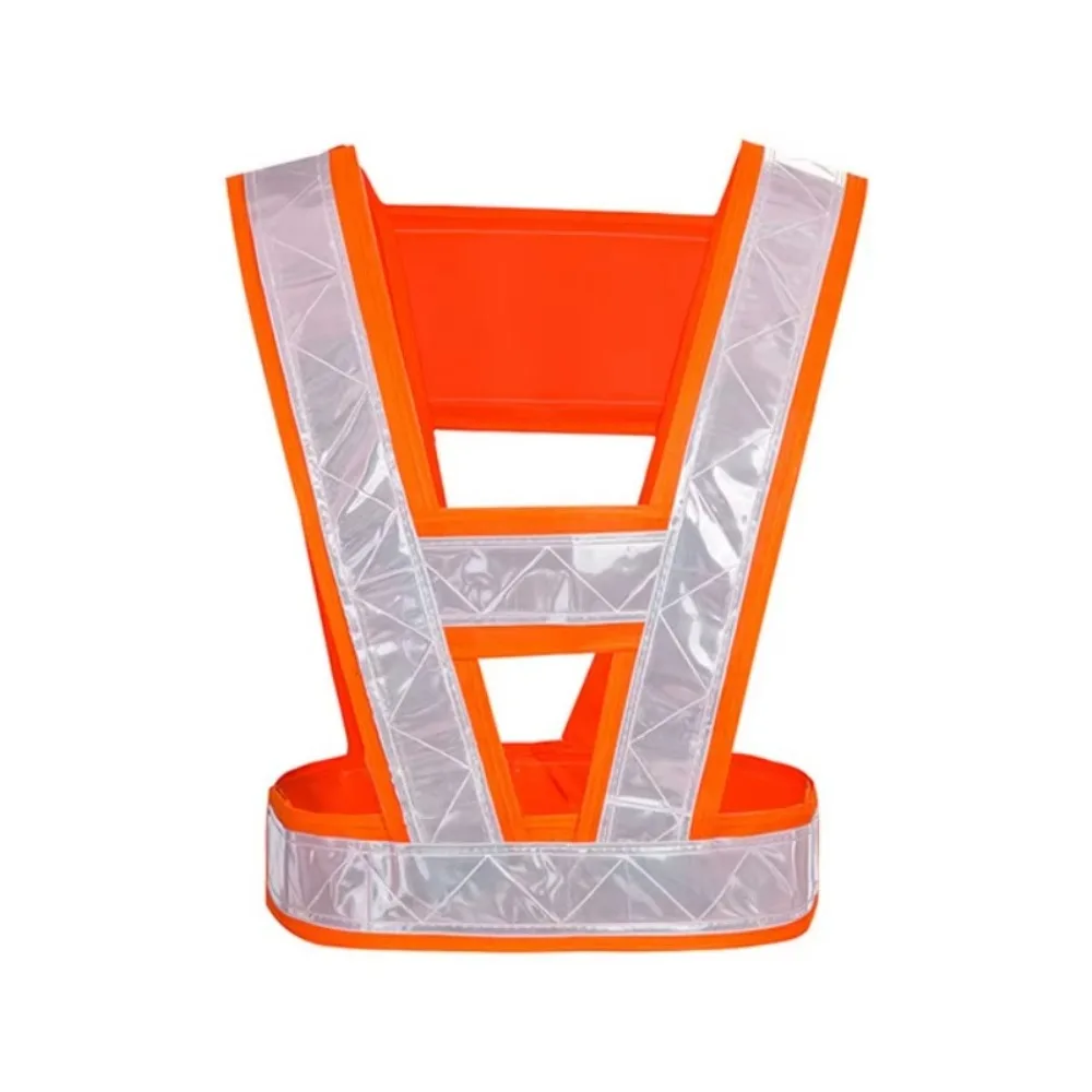 Mesh Reflective Waistcoat Multi-Scenario Breathable Night Riding Vests V-shaped Comfort Reflective Safety Vest