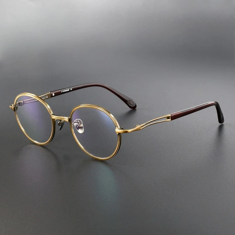 

Japanese Handmade Glasses Frames Methone Retro Titanium Small Men Myopia Prescription for Women Optical Acetate Blue Blocking
