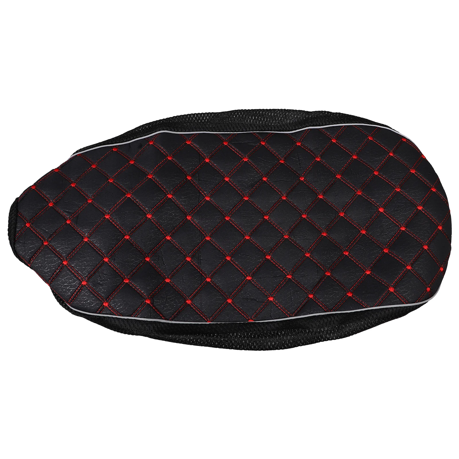 

Motorcycle Seat Cover Linen Mesh Durable Breathable Shock Absorption Elastic Band Adjustable Scooter Moped Seat Protector