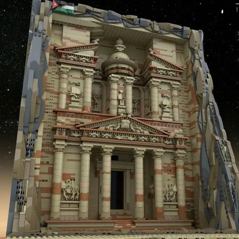 بقعة MOC-202360 4901 قطعة مدينة روك ثلاثي الأبعاد بناء الجسيمات الصغيرة التجمع اللبنات قلعة الشارع لعبة مجسمة Gif