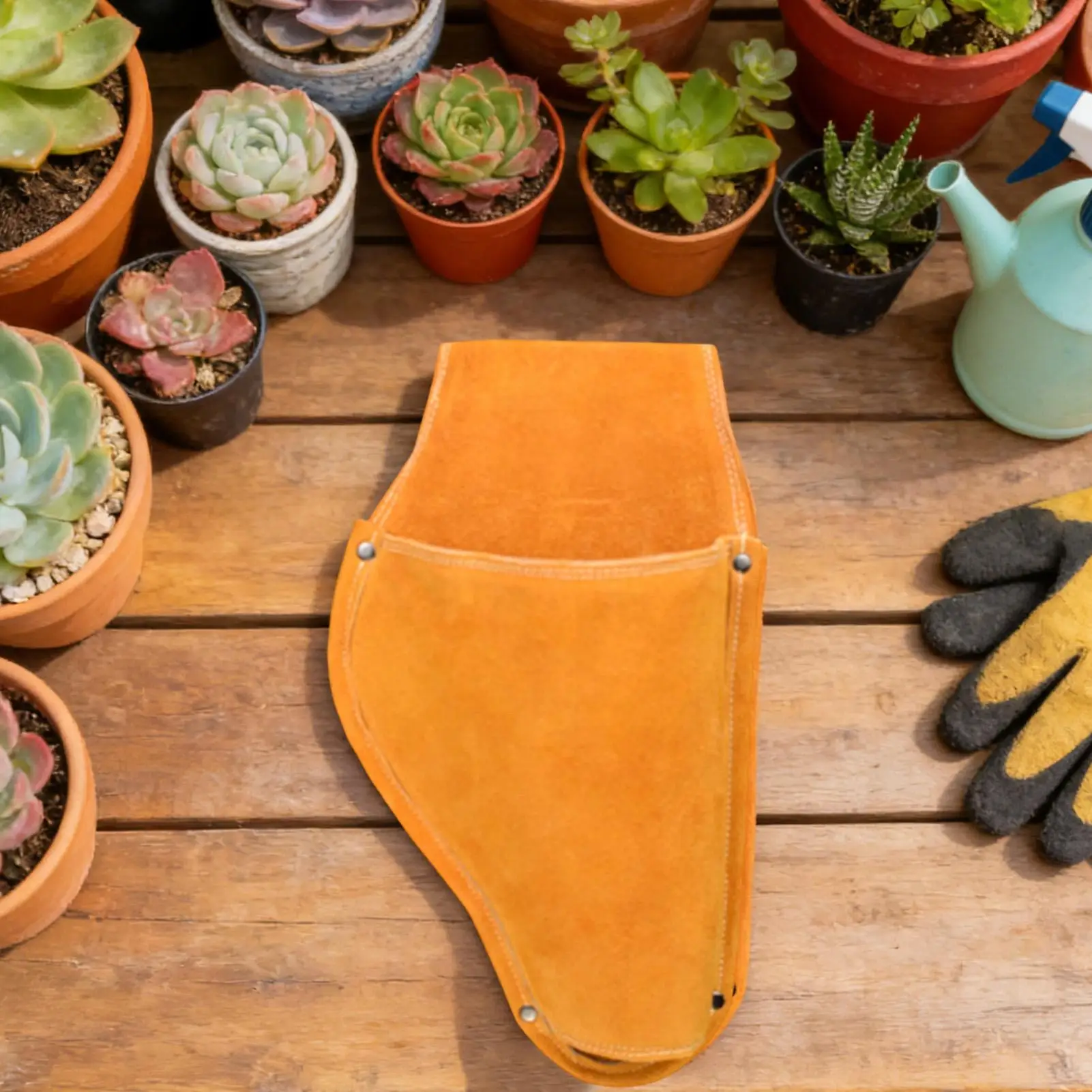 ガーデンツール収納バッグ-高耐久性-ウエスト装着型整理ポーチ-ガーデニングツールバッグ-剪定鋏-枝切り鋏用