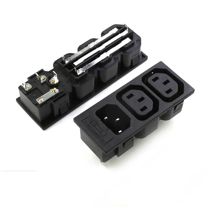 5pcs 3Core Power Socket Multi-Gang Dual-Gang 2/3/4/5/6Gang Male/Female 3Pin Charging AC Power/Multi-Position Chassis/Rack Socket
