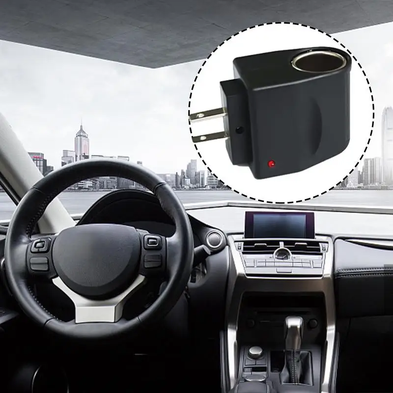 220v AC To 12v DC Car Cigarettes Lighter Adapter Universal 220V AC Wall Power To 12V DC Converter Selected Wall-mounted Plug