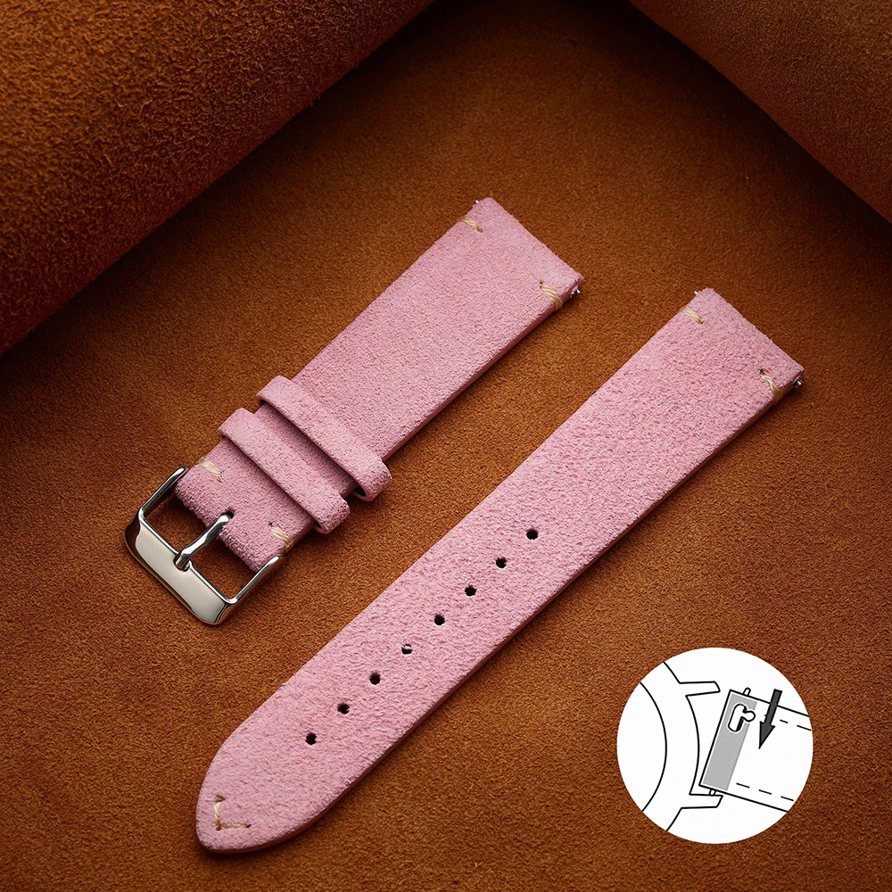 Soft Suede Strap Wristband Watch Bands