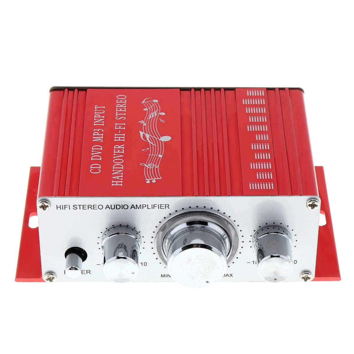 Mini Car Amplifier Motorcycle Home Boat Auto Stereo Audio Amplifier 2 Channel Digital Hi-Fi Amp Support CD DVD MP3 Input