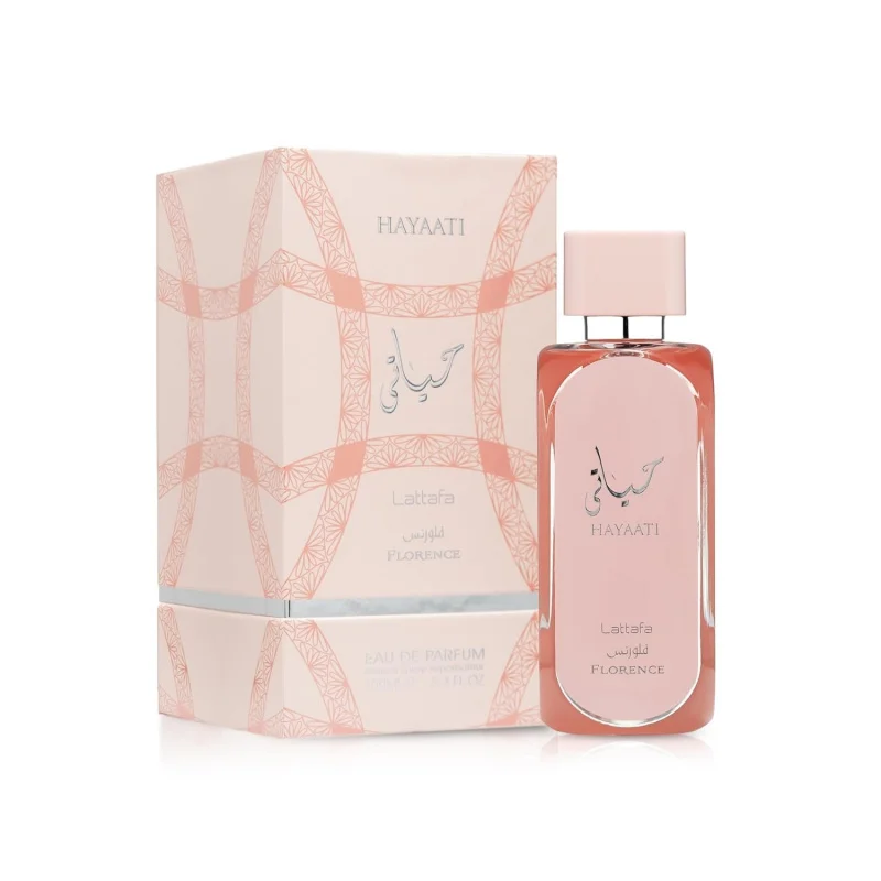 Lattafa Hayaati Florence Unisex Eau de Parfum Spray 100ml Long-Lasting Floral Woody Luxury Perfume for Men and Women