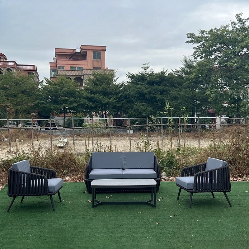 

Nordic Outdoor Sofa Outdoor Restaurant Rattan Chair Hotel Clubhouse Bed Villa