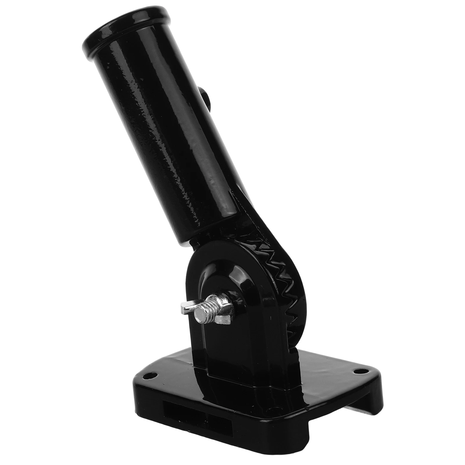 

Wall Mounted Flagpole Bracket 1 Inch Diameter Black Outdoor Adjustable 180 Degrees Balcony Garden Backyard Pole Holder