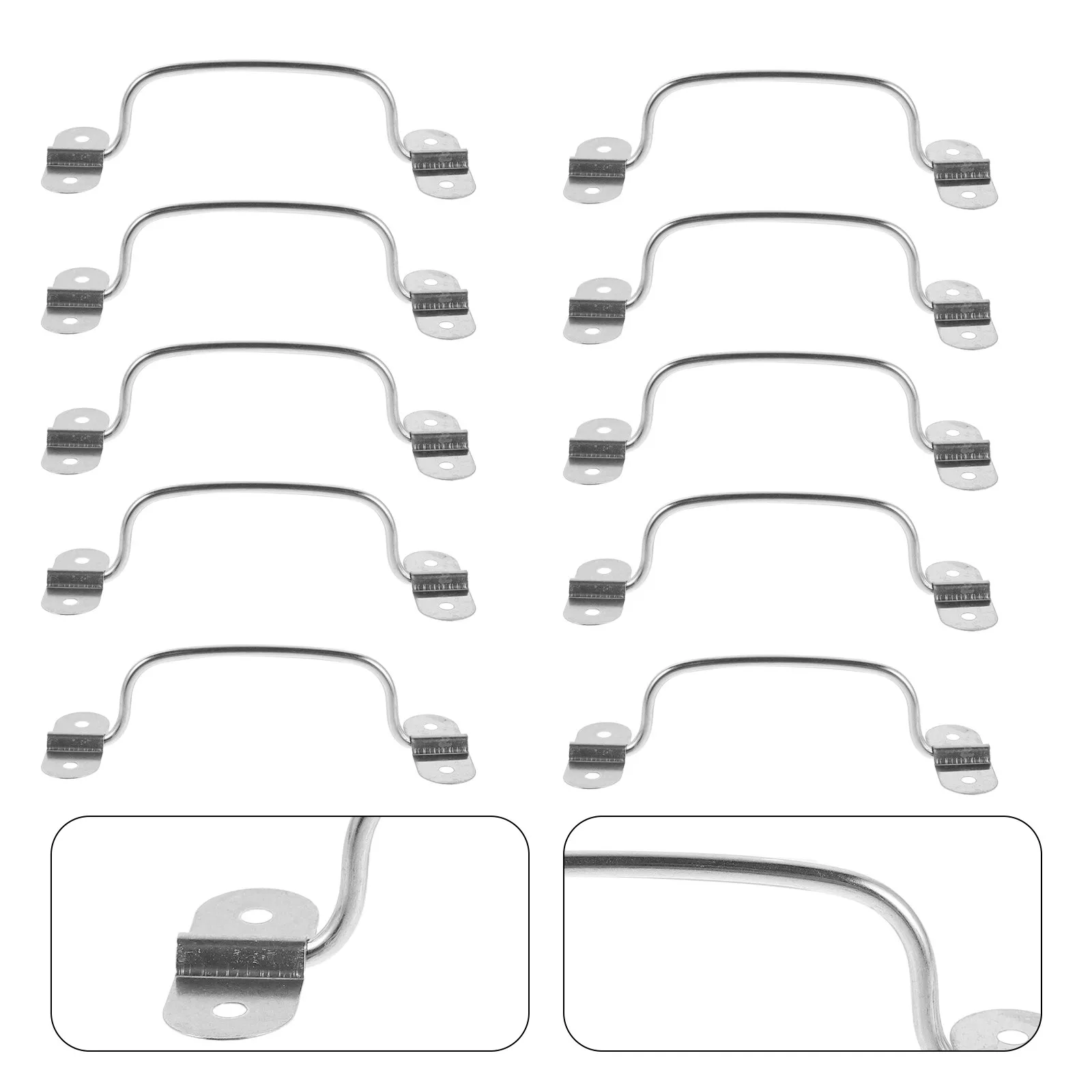 

40 шт. усиленных складных ручек из нержавеющей стали для замены ручек на ящиках, кейсах, шкафах и коробках для хранения