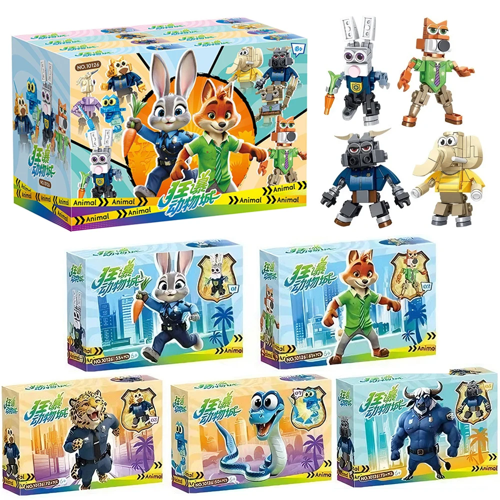 

Disney Zootopia 2, слепая коробка, парковый замок, детские частицы, сборка, строительные блоки, игрушки, обучающие учреждения, подарочные игрушки