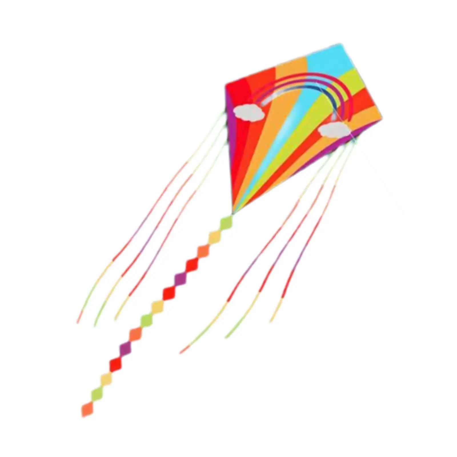 

Воздушный змей Rainbow Diamond, ручка 100 м в комплекте, забавная пляжная игрушка, однолинейный воздушный змей для парка, активного отдыха, путешествий, фермы